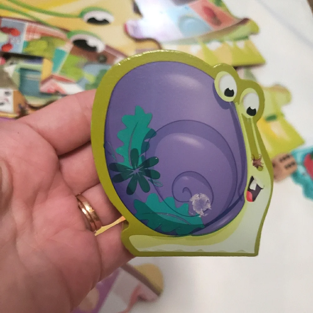 French XXL Snail Race Game and Puzzle Jumbo 3-7years